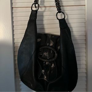 Designer brand women’s leather satchel handbag